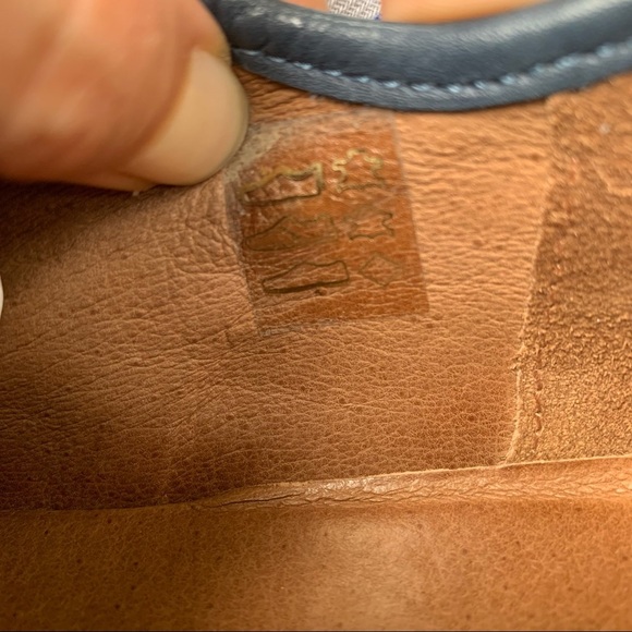 Moda in Pelle white navy leather buckle trainers - Picture 13 of 15